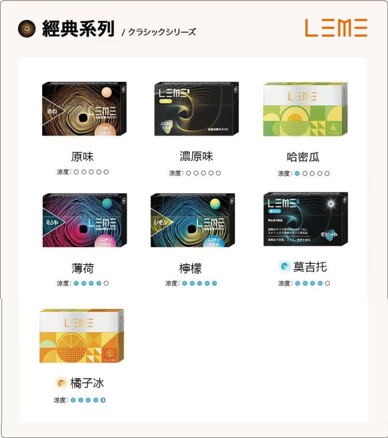 日版LEME 樂美 (IQOS通用煙彈)